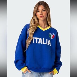 Italy Oversized Sweatshirt XS